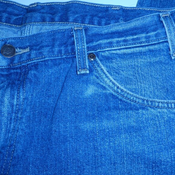 Dickies Relaxed Fit Heavyweight Carpenter Jeans - Stonewashed Indigo Blue - Picture 2 of 11